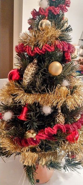 Albero di Natale 80cm addobbato