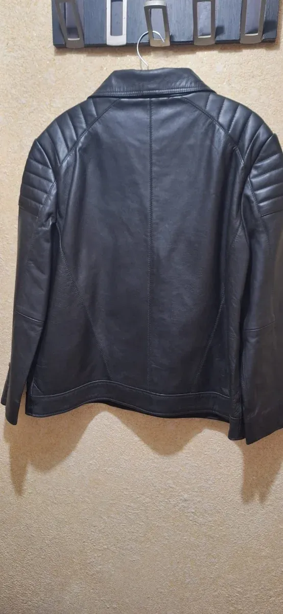 Cazadora de cuero negra SLOWLOVE Talla XL