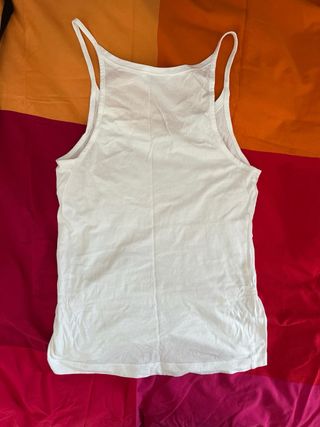 Camiseta tirantes Zara blanca