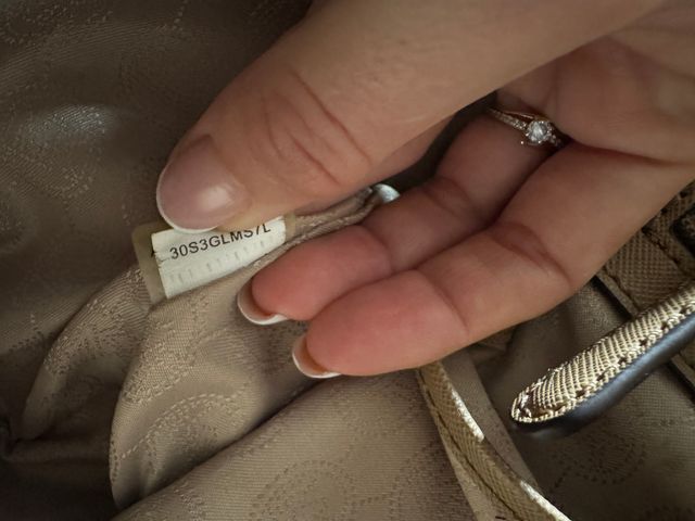 Borsa Michael Kors Beige Oro