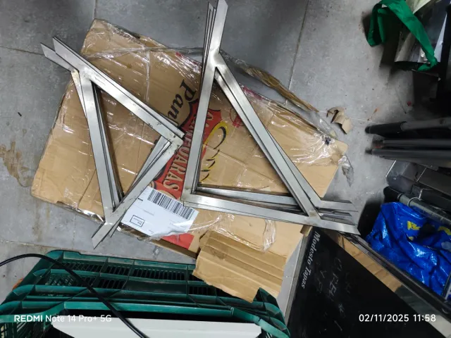 4 Escuadras Acero 40x40