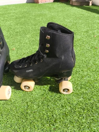 Patines Oxelo roller niña Retro T39 Negro