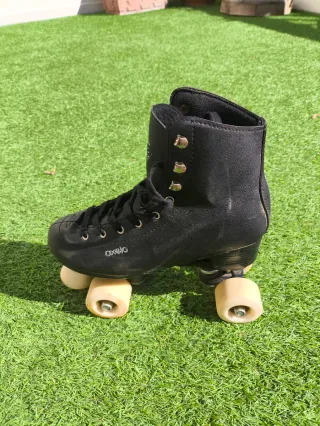 Patines Oxelo roller niña Retro T39 Negro