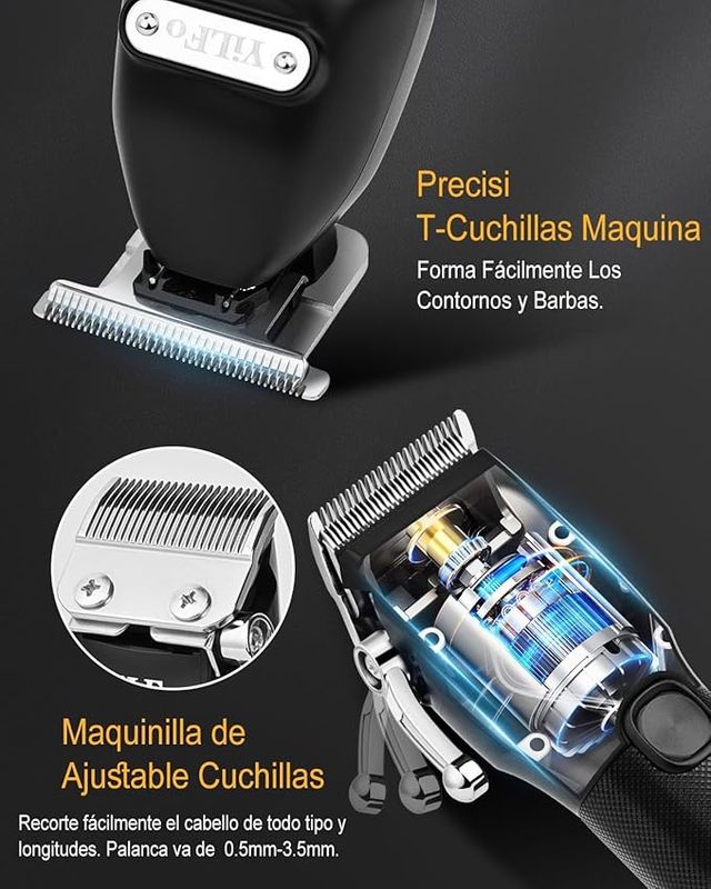 Kit Cortapelo Yilfo 2 en 1 Negro