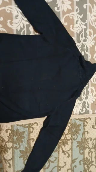 Jersey hombre cuello alto azul marino