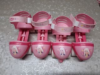 Patines Barbie Rosas Ajustables
