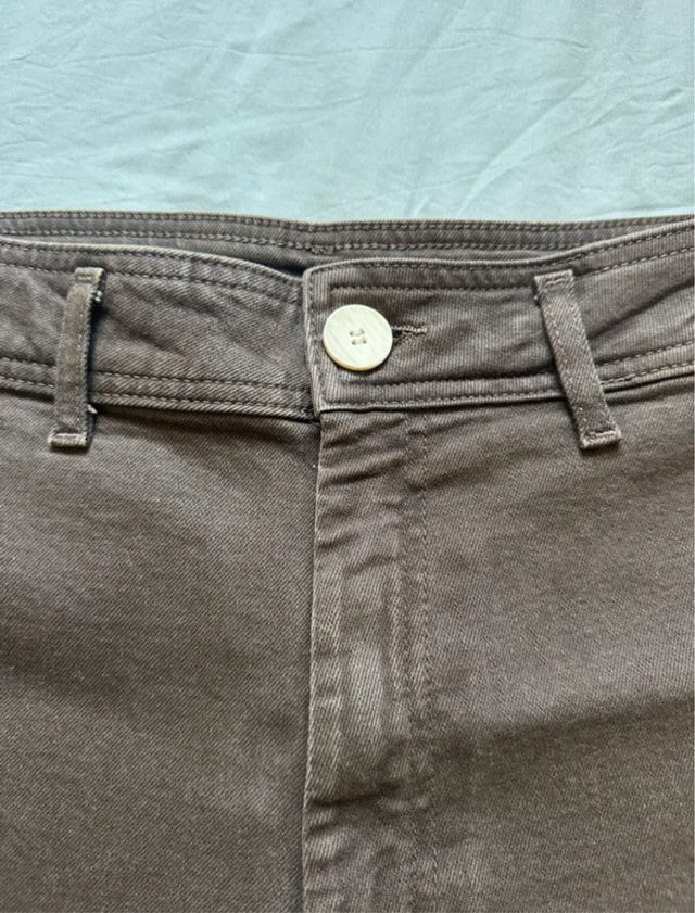 Zara Vaqueros Marrones Anchos