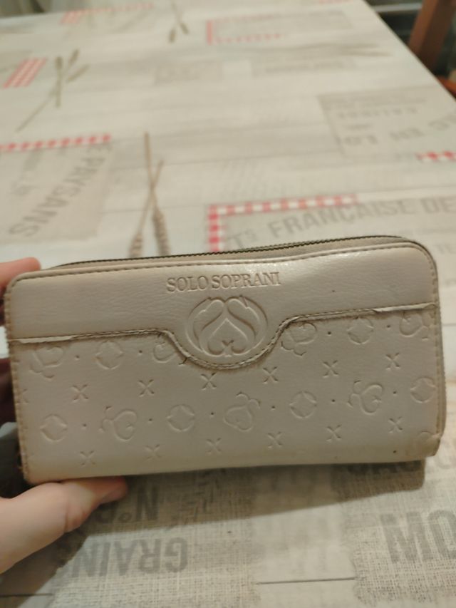 Set Zaino + Portafoglio Donna Bianco