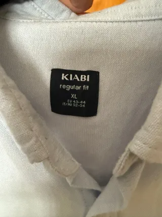 Camisa de vestir azul para hombre