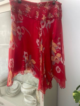 Conjunto falda y top estampado floral