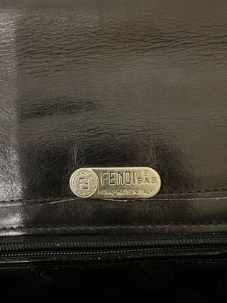 Pochette Fendi Vintage Pelle Nera
