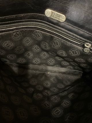 Pochette Fendi Vintage Pelle Nera