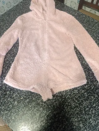 Pijama entero pelo rosa talla S