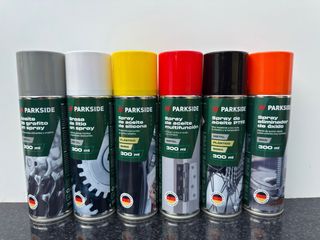 Sprays Parkside: Grafito, Litio, Silicona,