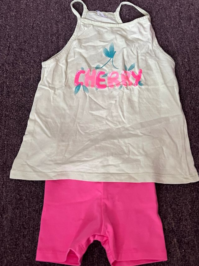 Conjunto niña 1 año: camiseta y shorts