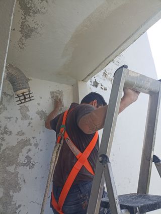 Proyectado yeso, mortero y monocapa