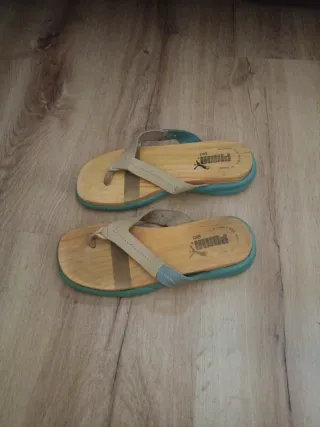 Sandalias Puma Bio Beige y Turquesa Talla 37