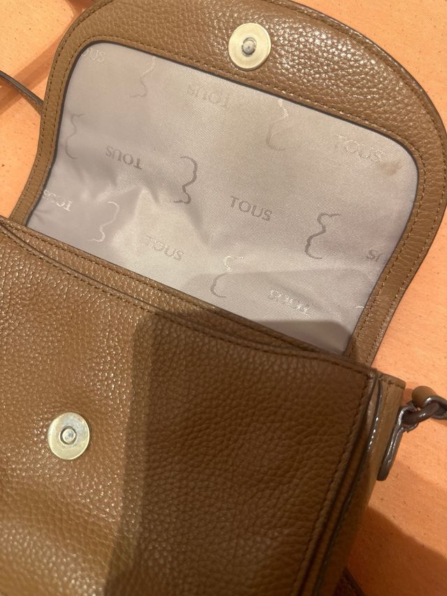 Bolso Tous Marrón Piel Texturizada