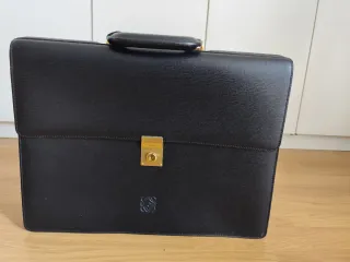 Maletín Loewe Negro Piel