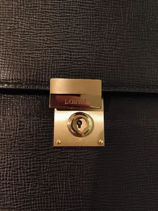 Maletín Loewe Negro Piel