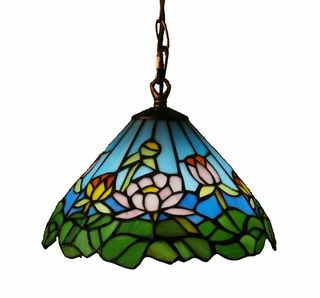 Lampada a sospensione Tiffany Lotus Flower