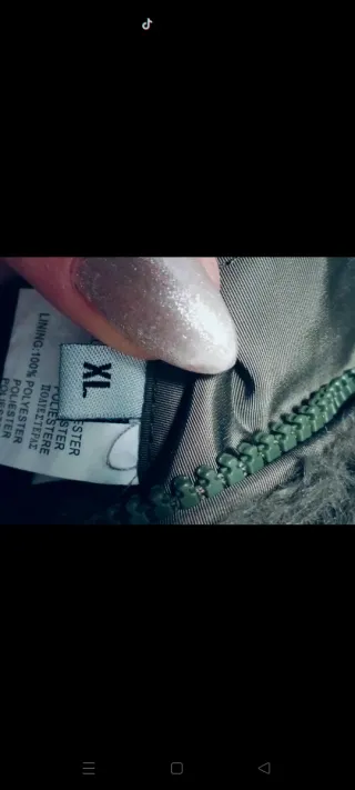 Parka donna double face verde oliva