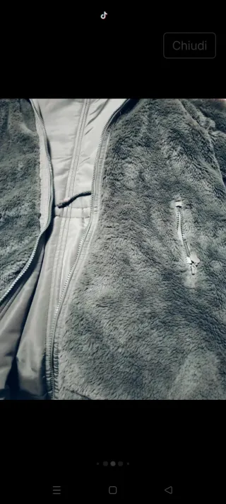 Parka donna double face verde oliva