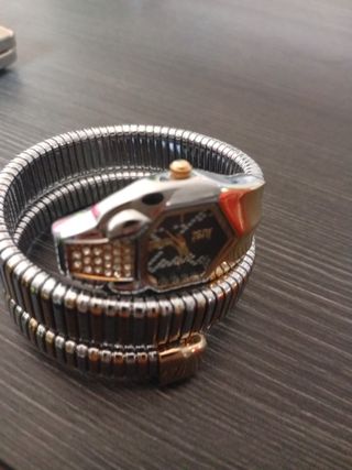 Reloj Just Cavalli Serpiente Oro Plata