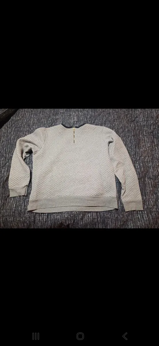 Camisola Tommy Hilfiger bege/cinza tam L