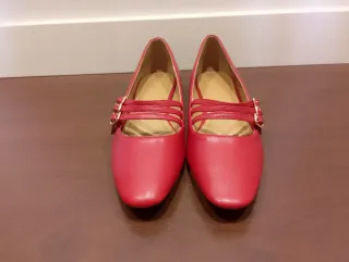 Zapatos planos rojos talla 38 sin estrenar