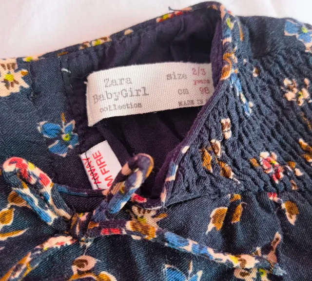 Vestido floral niña Zara baby