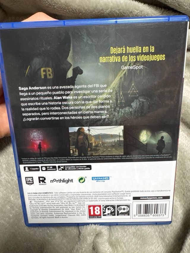 Alan Wake 2 + 1 Remasterizado PS5