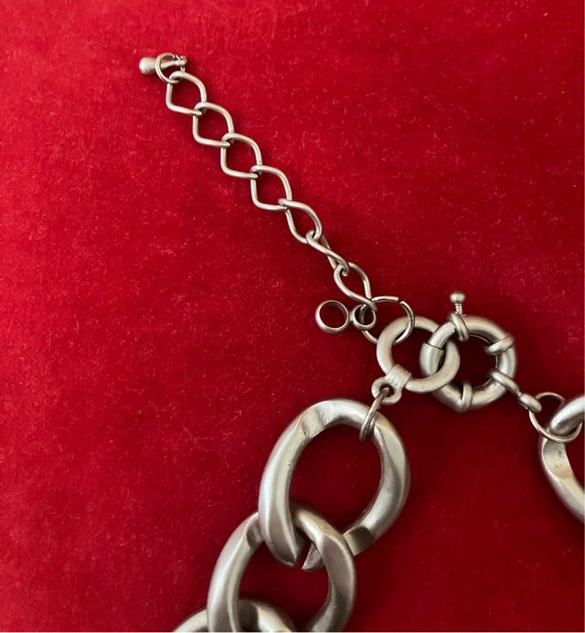 colar de elo prateado