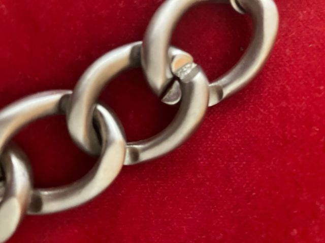 Collar eslabones plateado