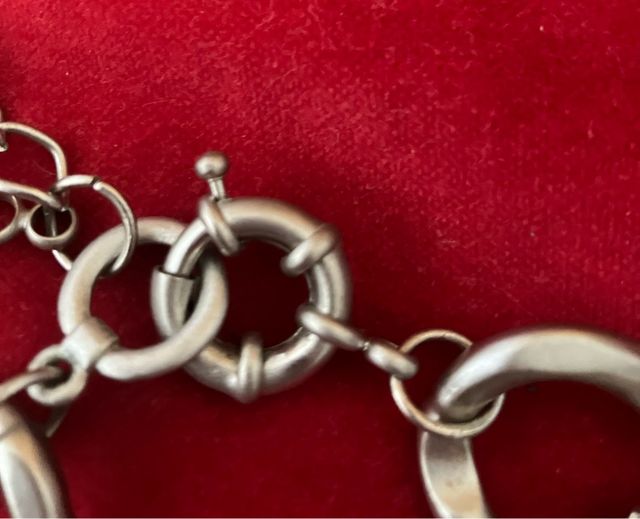 Collar eslabones plateado