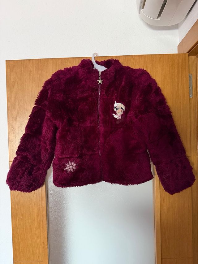 Cappotto da bambina Disney Minnie in peluche