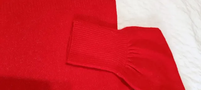 Cárdigan Rojo Cruzado Talla Única