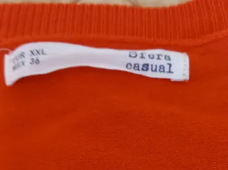 Jersey fino naranja/rojo talla XXL