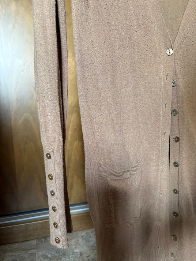 Chaqueta Zara Camel Larga