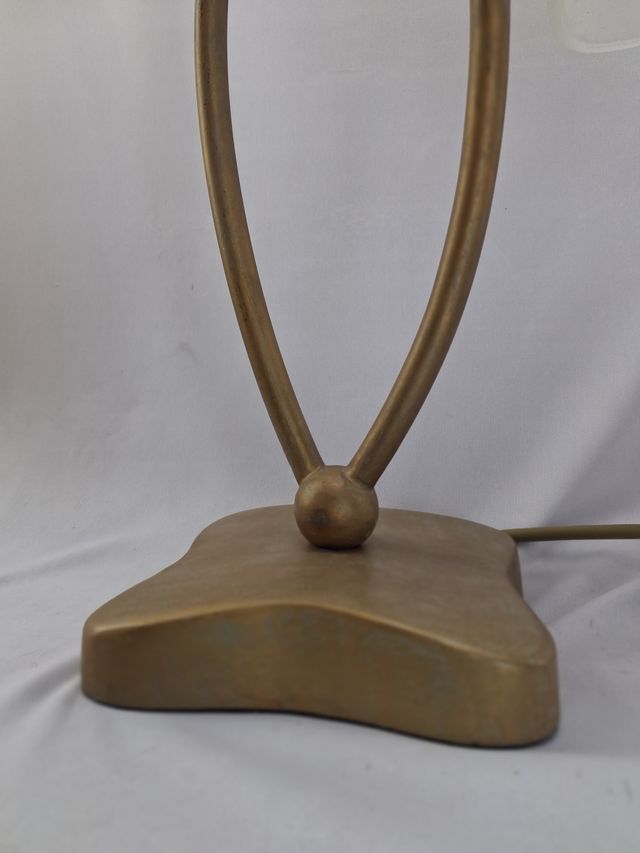 Lámpara de mesa Art Nouveau dorada