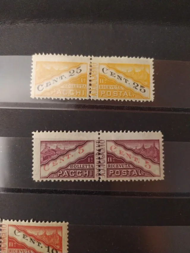 Francobolli di vari valori