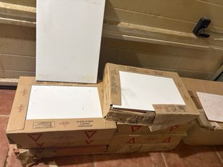 Revestimiento cerámico blanco