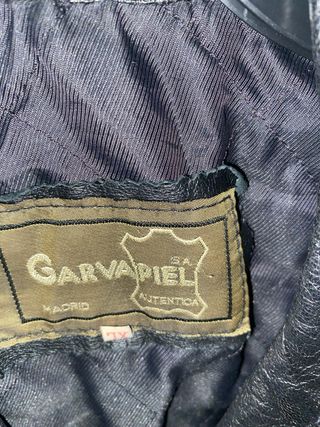 Chaqueta de piel Garvapiel negra