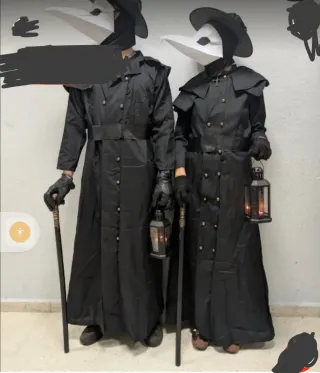 Disfraz Peste Negra. Dos unidades