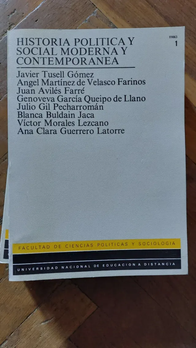 Historia política y social moderna y contemporánea