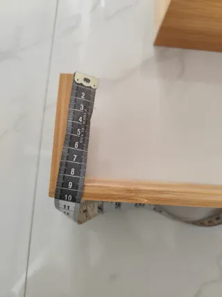 Set 3 mensole bambù per cucina bagno studio letto