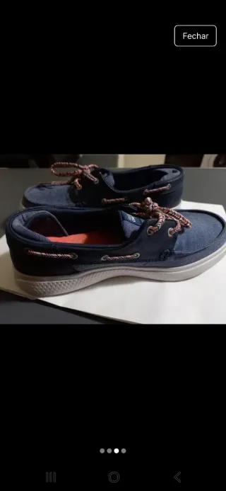 Tênis Skechers Azul Multicor Tam 35