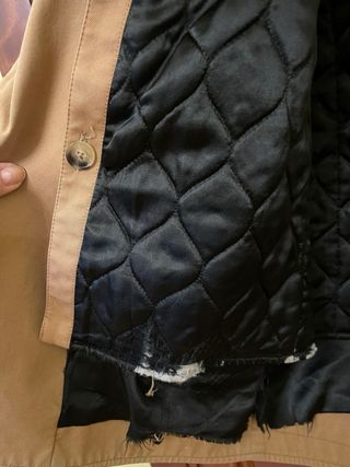 Parka Sandro Beige con Capucha y Pelo