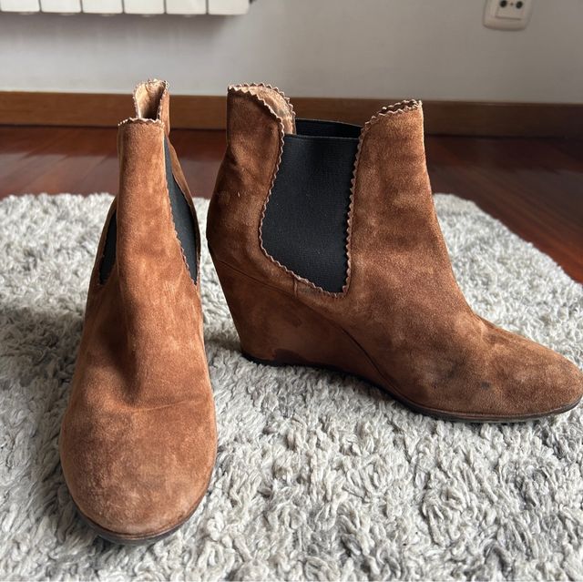 Botines BIMBA Y LOLA Marrones Cuña