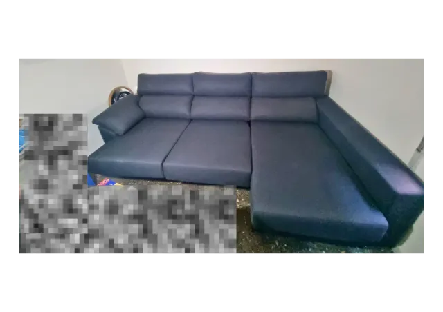 Divano cheisonde grigio inutilizzato